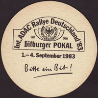 Beer coaster bitburger-50-zadek