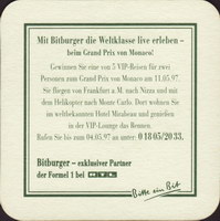 Pivní tácek bitburger-51-zadek