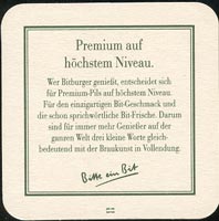 Beer coaster bitburger-7-zadek