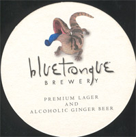 Beer coaster blue-tongue-1