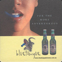 Beer coaster blue-tongue-4