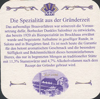 Beer coaster borbecker-6-zadek