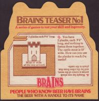 Pivní tácek brains-46-zadek