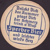 Pivní tácek brauereigasthof-sperber-brau-2-zadek