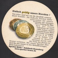 Beer coaster brauereigasthof-sperber-brau-4-zadek-small