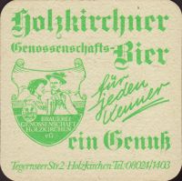 Beer coaster brauereigenossenschaft-holzkirchen-1