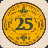 Beer coaster brauhaus-barbarossa-8-zadek