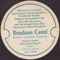 Beer coaster brauhaus-castel-5-zadek