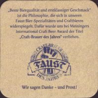 Beer coaster brauhaus-faust-12-zadek