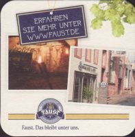 Beer coaster brauhaus-faust-13-zadek