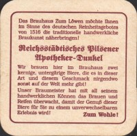 Beer coaster brauhaus-zum-lowen-leo-12-zadek
