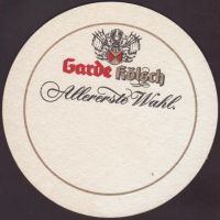 Beer coaster brauhaus-zur-garde-1-zadek