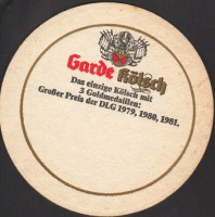 Beer coaster brauhaus-zur-garde-5-zadek