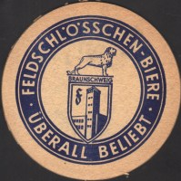 Beer coaster braunschweig-feldschlosschen-13-zadek