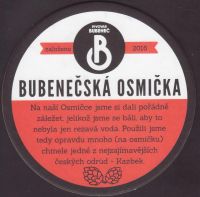 Beer coaster bubenec-18-zadek