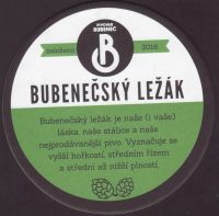 Beer coaster bubenec-19-zadek