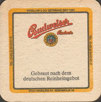 Beer coaster budvar-150-zadek