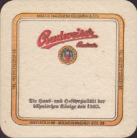 Beer coaster budvar-180-zadek