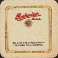 Beer coaster budvar-205-zadek