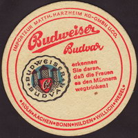 Beer coaster budvar-217-zadek