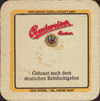 Beer coaster budvar-223-zadek