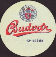 Beer coaster budvar-291-zadek