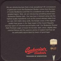 Beer coaster budvar-309-zadek