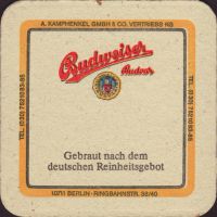 Beer coaster budvar-384-zadek