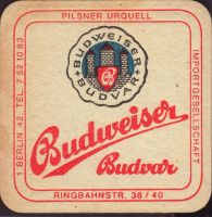 Beer coaster budvar-386
