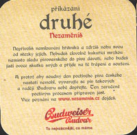 Beer coaster budvar-43-zadek