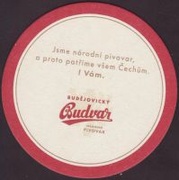 Beer coaster budvar-438-zadek