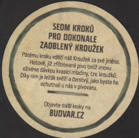 Beer coaster budvar-455-zadek