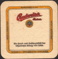 Beer coaster budvar-482-zadek