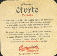 Beer coaster budvar-55-zadek