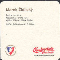 Beer coaster budvar-65-zadek