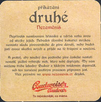 Beer coaster budvar-68-zadek