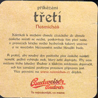 Beer coaster budvar-70-zadek