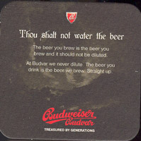 Beer coaster budvar-80-zadek