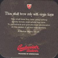 Beer coaster budvar-81-zadek