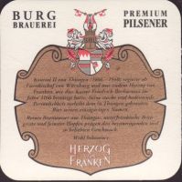 Pivní tácek burgbrauerei-thungen-4-zadek