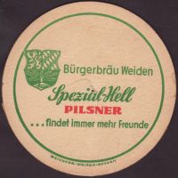 Beer coaster burgerbrau-weiden-1-zadek