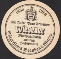 Beer coaster burgerliches-brauhaus-wiesen-4-zadek