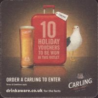 Beer coaster carling-coors-101-zadek