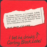 Beer coaster carling-coors-11-zadek