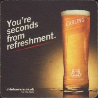 Beer coaster carling-coors-55-zadek