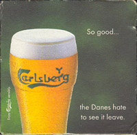 Beer coaster carlsberg-129-zadek