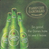 Beer coaster carlsberg-353-zadek