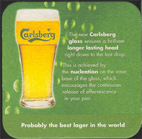 Beer coaster carlsberg-74-zadek
