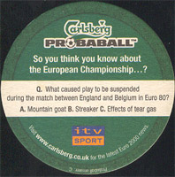 Beer coaster carlsberg-75-zadek