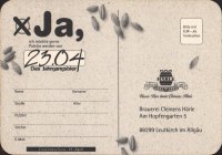 Pivní tácek clemens-harle-36-zadek-small